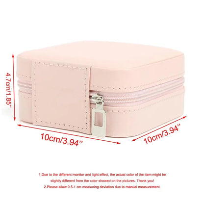 Personalized Jewelry Boxes Travel Jewelry Case Custom Initial with Name Birthday / Holiday Bridesmaid Mother's Day Gifts for Her