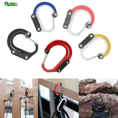 Camping Hybrid Gear Clip - Multifunctional Hybrid Gear Clip,360 Degree Swivel Hook,Strong Buckle,Camping Hiking Backpack Outdoor