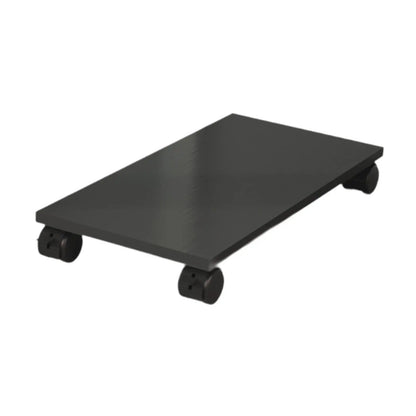 Desktop CPU Wooden Rolling Stand with 4 Caster Wheels Practical Sturdy Portable PC Stand Computer Case Stand for Desktop Tower