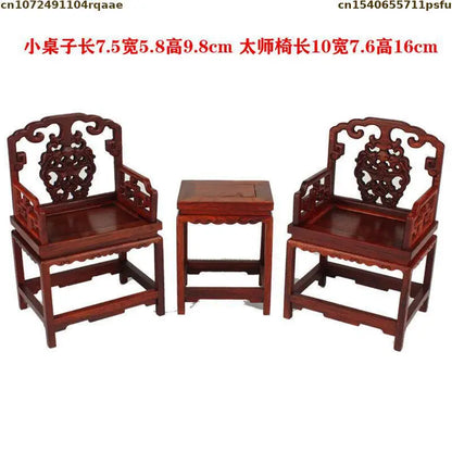 Mini Furniture Models Miniature Antique Rosewood Ornaments Chinese Handicrafts Doll Houses Photographed Scene Props