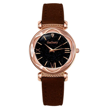 Women Watches Watch for Women Ladies Starry Sky Quartz Wristwatch  Montre Femme Reloj Mujer Horloges Vrouwen Relógio Clocks