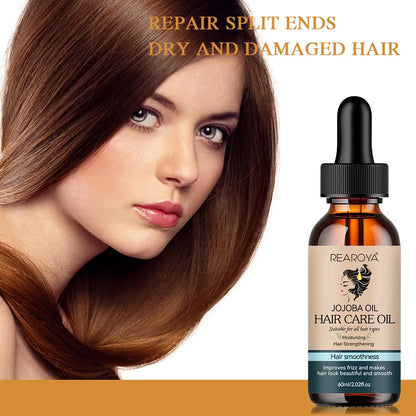 Hair Care Essential Oil Supports Hair Health Growth Repairs Improves Dry Hair Quality Moisturizing Nourish Soft Smooth Hair Care