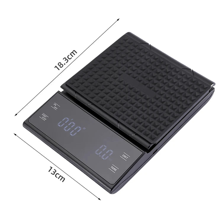 Electronic scales household small weighing 3kg/0.1g multifunctional kitchen scales coffee scales portable high-precision scales