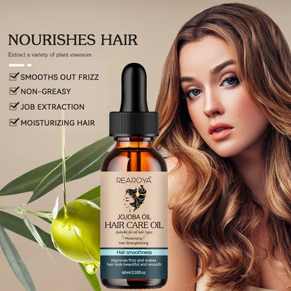 Hair Care Essential Oil Supports Hair Health Growth Repairs Improves Dry Hair Quality Moisturizing Nourish Soft Smooth Hair Care