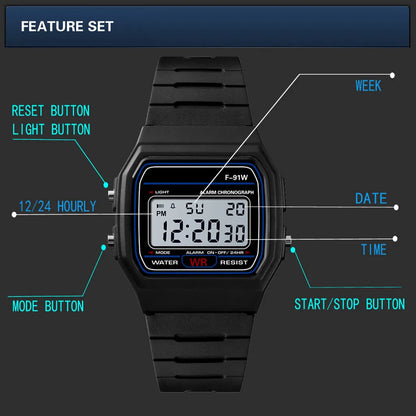 Vintage Multifunction Waterproof Watches For Men Analog Military Armys Sport Led Waterproof Digital Wrist Watch Montre Homme