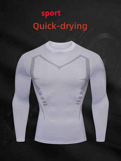 Fitness basketball as the base training, running, elastic, tight-fitting exercises, compression clothes for men。