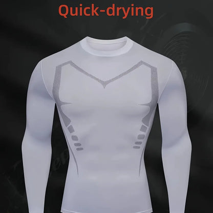 Fitness basketball as the base training, running, elastic, tight-fitting exercises, compression clothes for men。