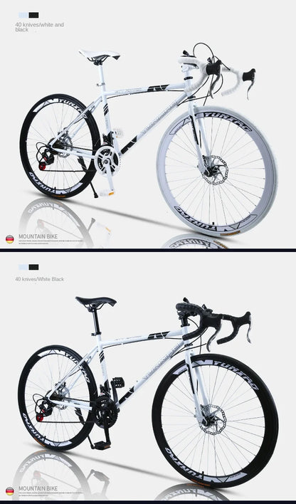Bicycle Free Shiping Aro 29 Road Bike Bicicleta Uomo Bmx Bikes Road Bike V Brake/Disc Brake Spring Fork (Low Gear Non-damping)