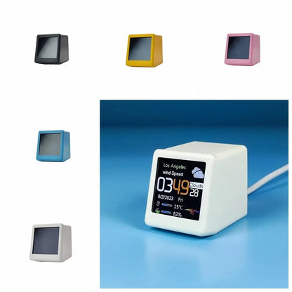 Small Electronic Thermometer Smart Weather Clock Simple Operation English Version WiFi Desk Clocks LCD Digital WiFi Show Weather