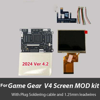 OGS All-in-one Screen V-4.2 LCD screen For SEGA Game Gear GG adjustable brightness support VGA output Mod kits