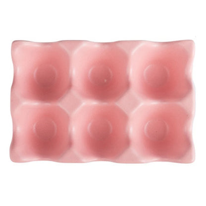 Kitchen Supplies Egg Tray Egg Rack Household Ceramic Tableware Supplies Egg Tray Egg Tray