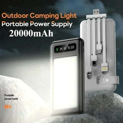 20000mAh Power Bank Super Fast Charging Powerbanks Portable External Battery Pack for IPhone for Huawei for Xiaomi Cell Phone