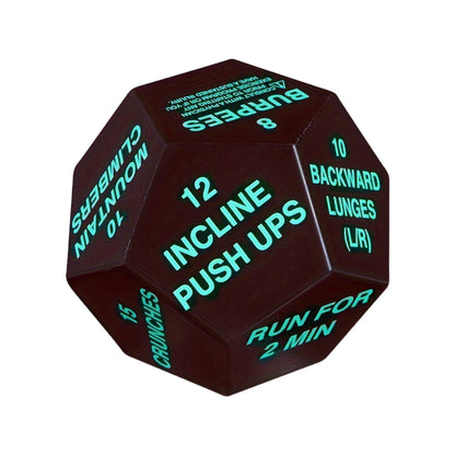 Fitness Dice Exercise Dice Cardio Plyometrics Stretching Workout Game Dice Bodyweight Sports Dice for Beginners Gym Men Women