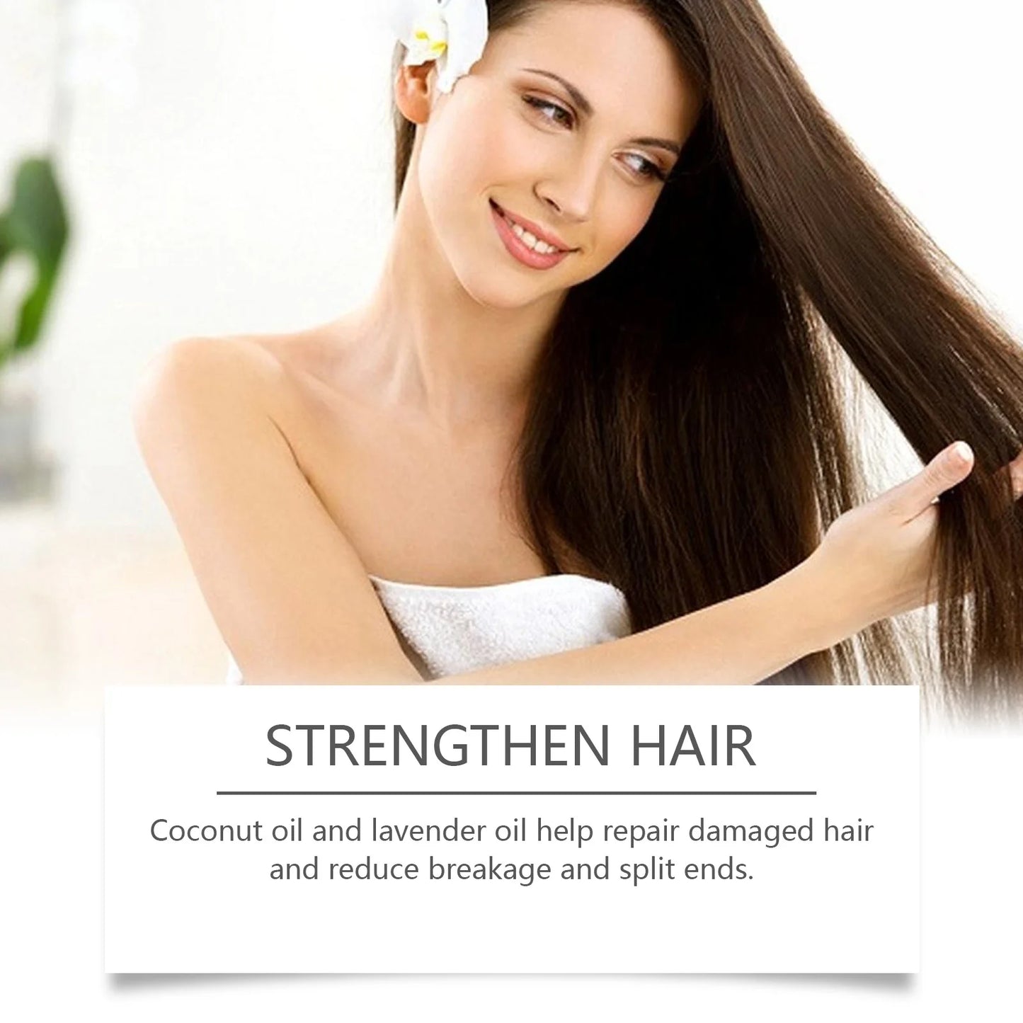 Coconut Hair Care Oil Repair Dry Frizz Damaged Hair Reduce Breakage Split Nourish Hair Oil Prevent Hair Loss Smooth Hair Care